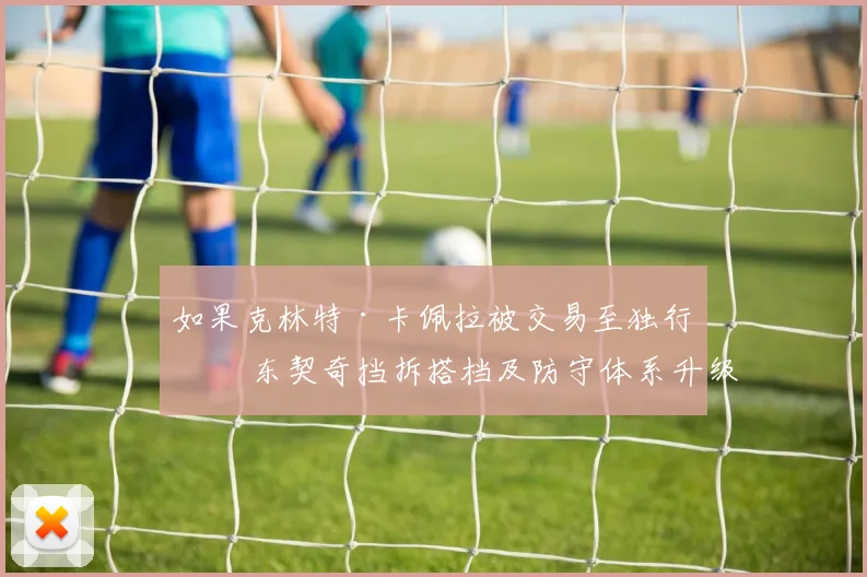 如果克林特·卡佩拉被交易至独行侠 东契奇挡拆搭档及防守体系升级解析