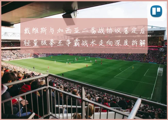 戴维斯与加西亚二番战协议落定后轻量级拳王争霸战术走向深度拆解